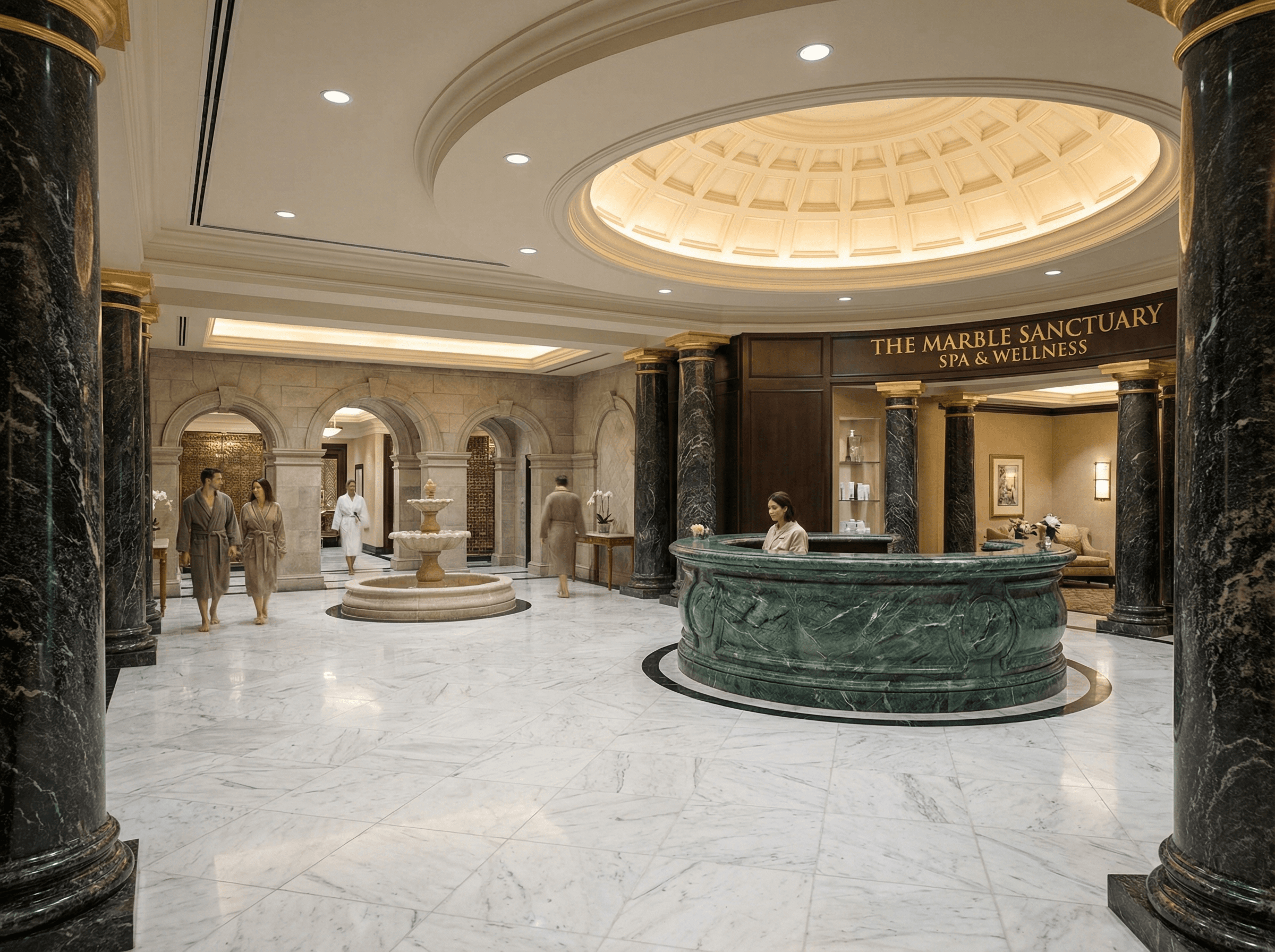 Luxury commercial stone project by TAHA Global Stones